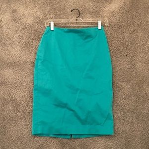 Ann Taylor teal pencil skirt